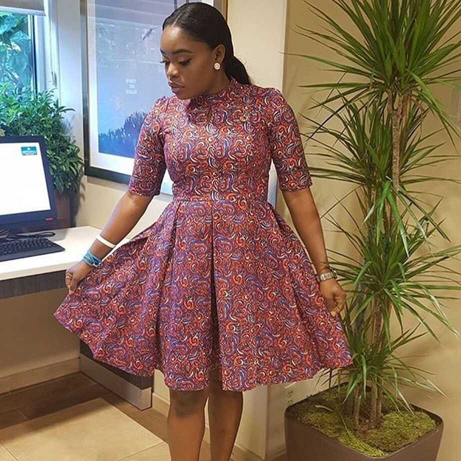 Latest Short Gown Ankara Styles For African Ladies