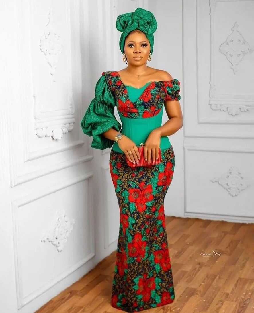 Latest and Most Stylish Asoebi Gown For Wedding Guests.