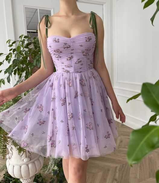 Lavender Enchantment Mini Dress | Teuta Matoshi