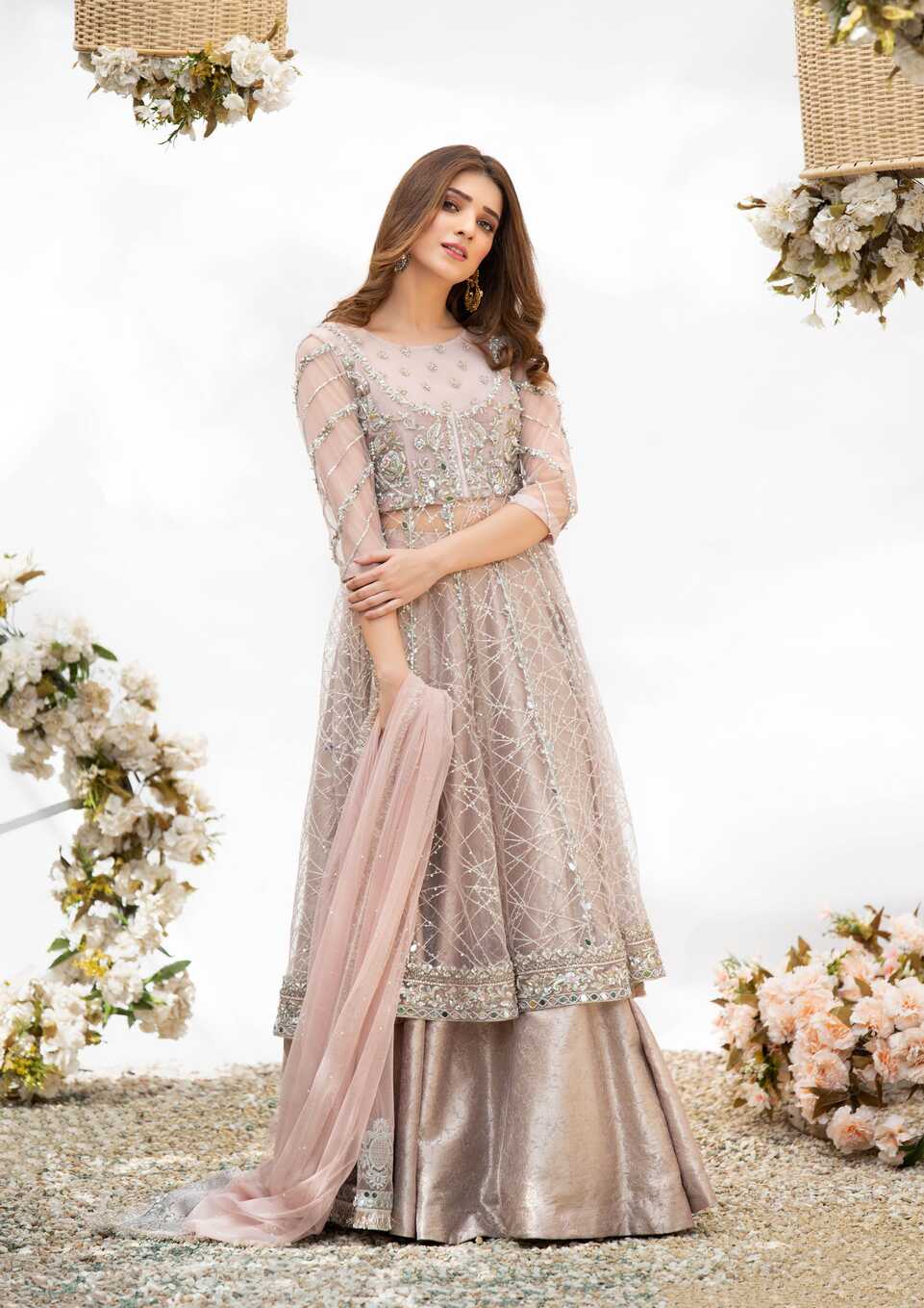 Lavender-Formal dress for pakistani wedding-fashion designers ...