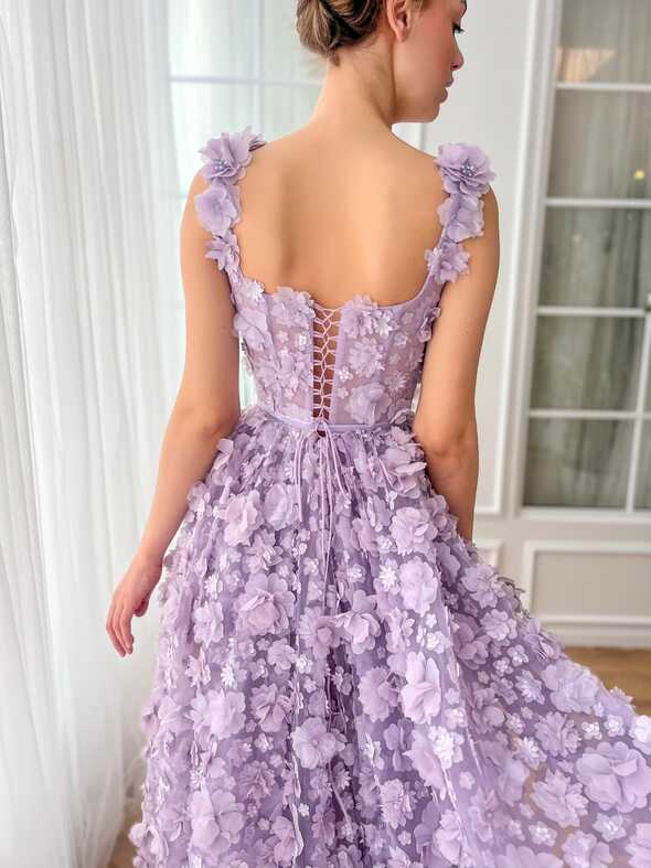 Lavender Petal Princess Gown | Teuta Matoshi