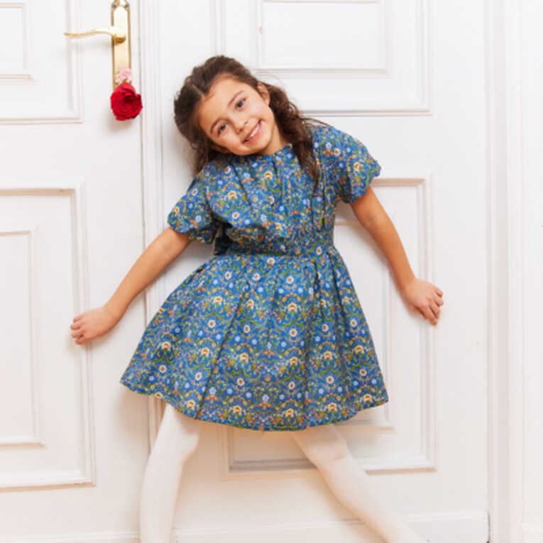 Leila Girl Dress Made with Liberty Fabric - Diana Louise