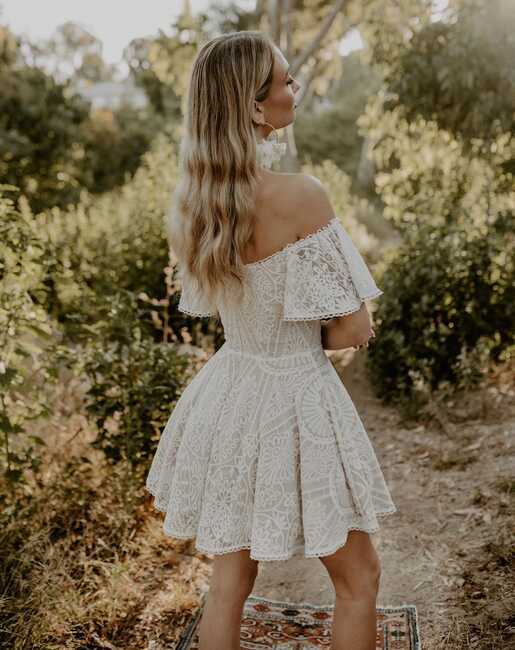 Lena Lace Short Wedding Dress | Dreamers and Lovers