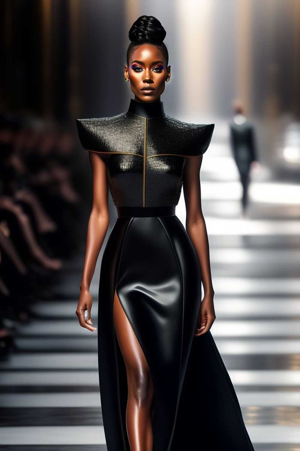 Lexica - A haute couture dress black, hyper realistic, ultra ...