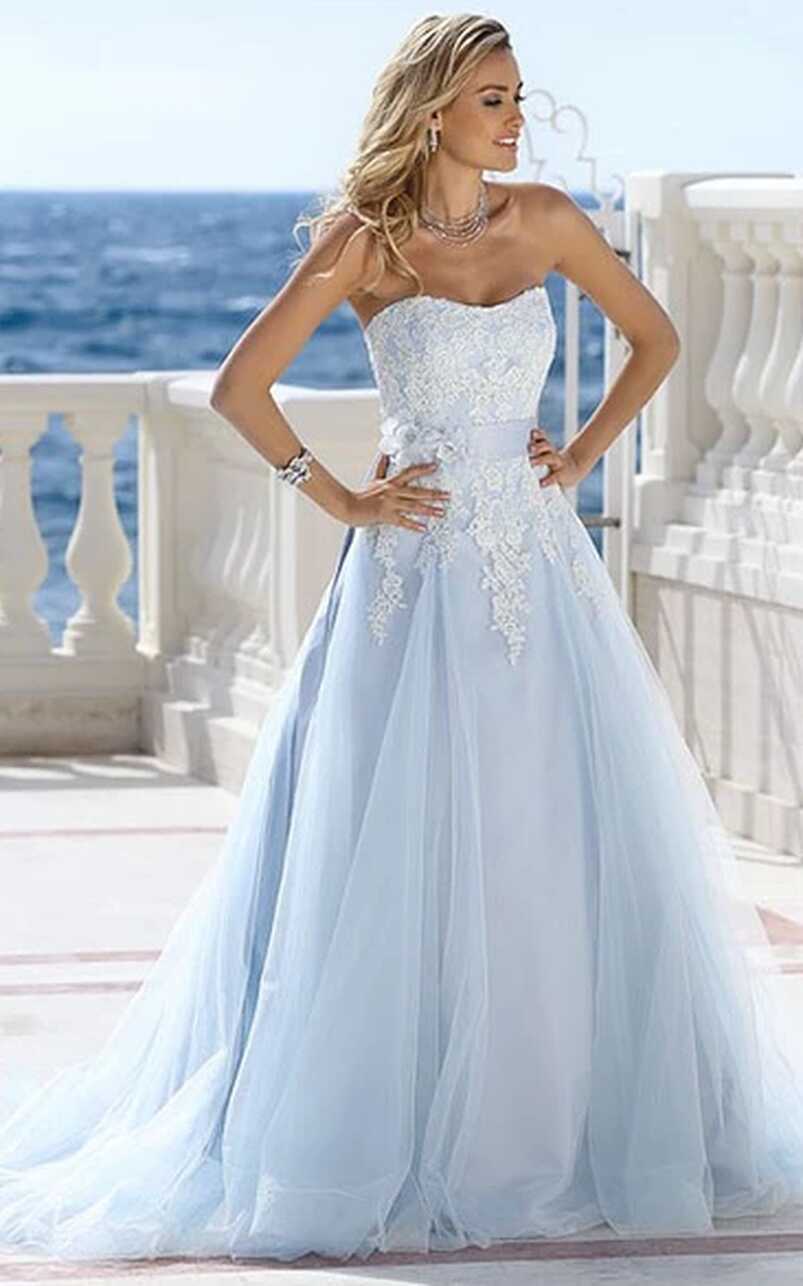 Light Blue Wedding Dresses | Bridelulu