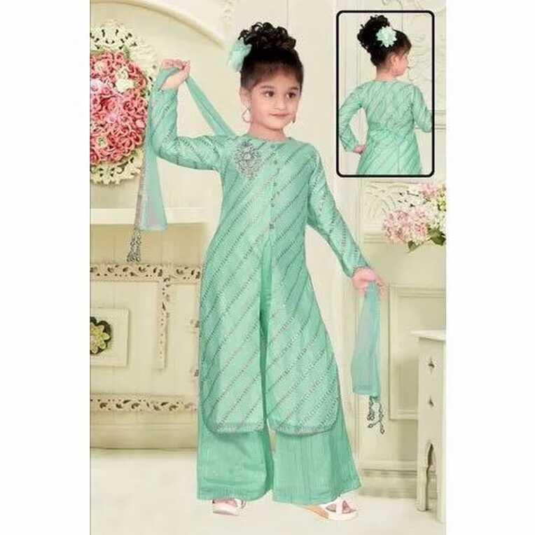 Light Green Kids Stylish Palazzo Suit at Rs 7960/set in Mumbai ...