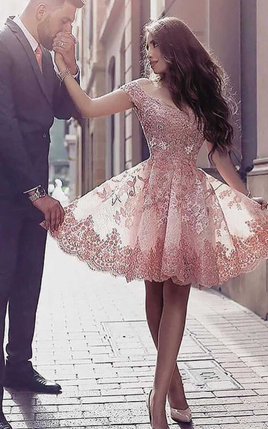 Light Pink Cocktail Dresses, June Bridals