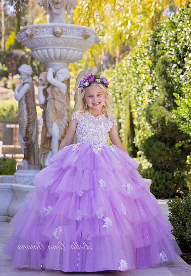 Lilac Ball Gown Prom Dress Ball Gown Evening Gown Girls Birthday ...