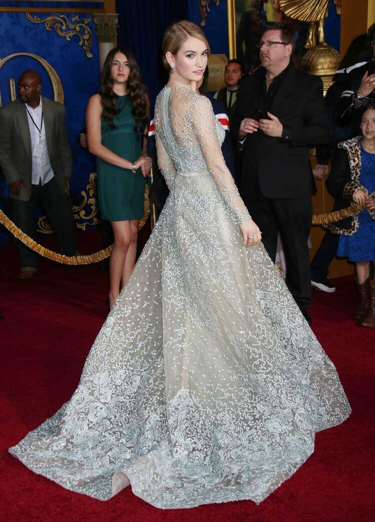 Lily James Style Interview on Dressing Up in Cinderella Costumes ...