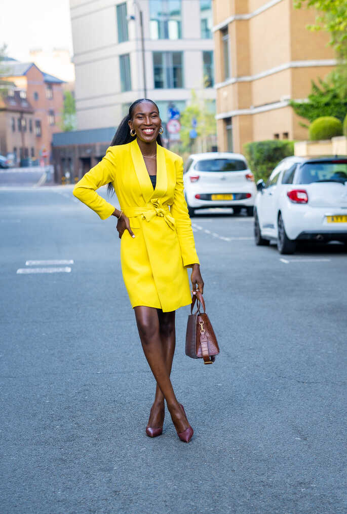 Lime Wrap Dress: Workwear Style - Thatcorporatechic