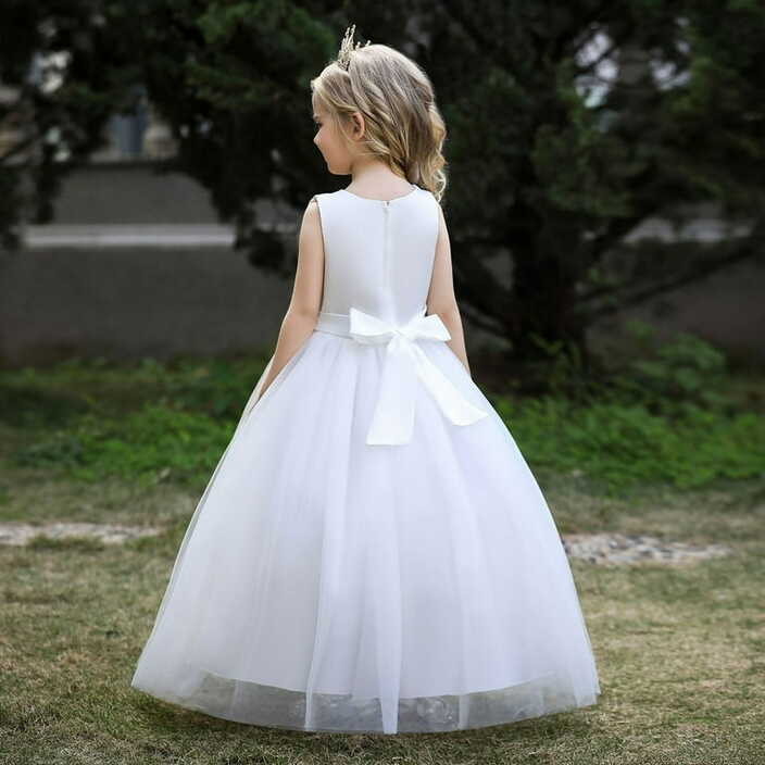 Little &amp; Big Girls Flower Waist Long Pageant Princess Dress Q534 ...