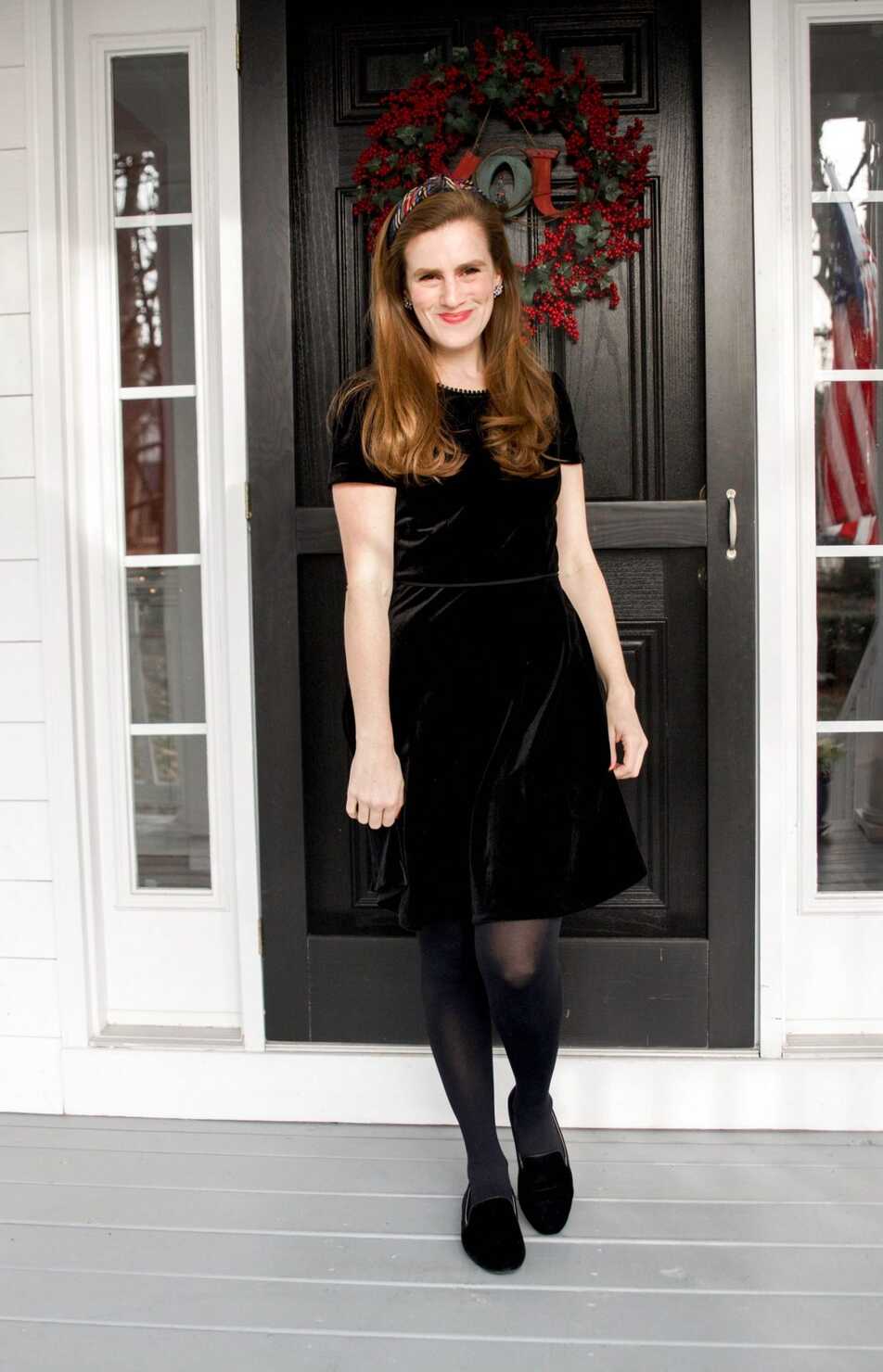 Little Black Dress: Draper James Velvet V-Back Dress Review - C ...