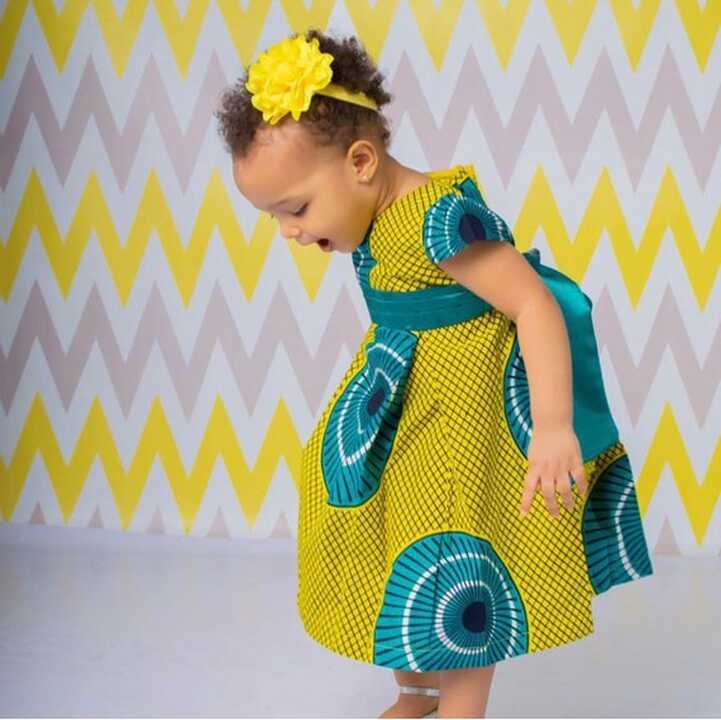 Little Girl&#39;s Toddler African Print Dress, Ankara Special Occasion ...