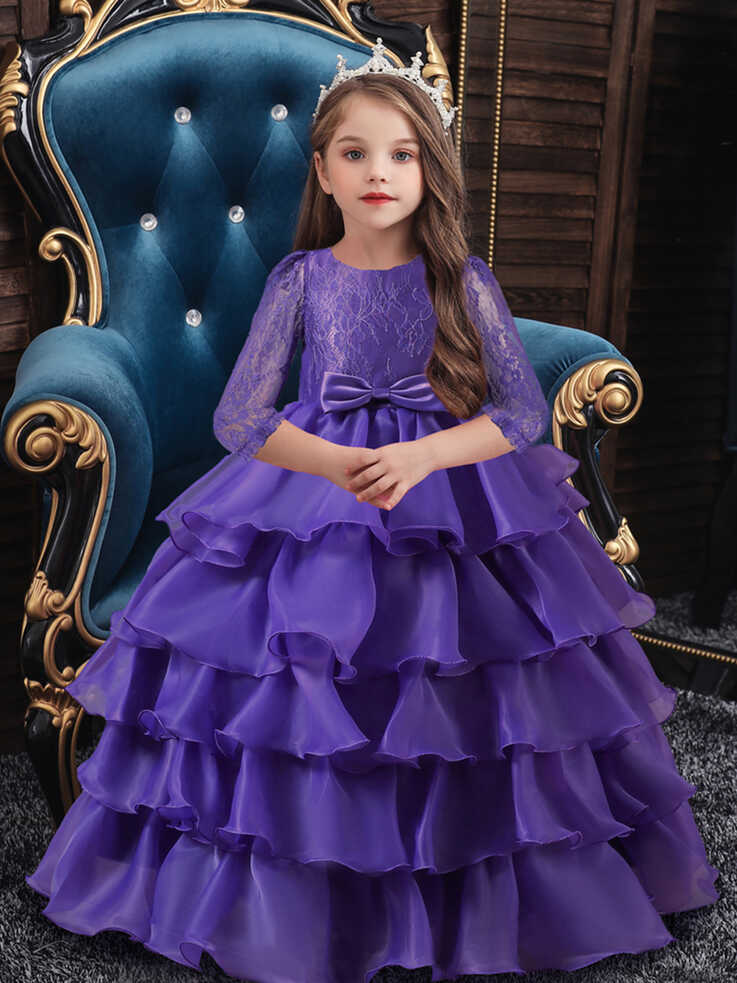 Little Girl Kids Dress Up Princess Dress Multi-Layer Ruffle Tutu ...