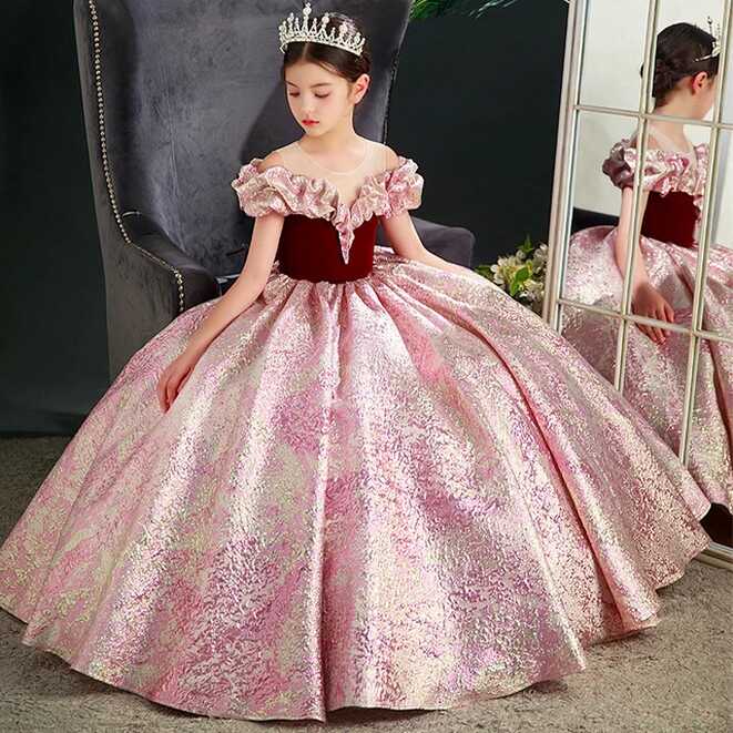 Little Girls Elegant Evening Gown Baby Girls Classic Party ...