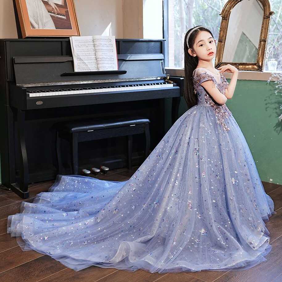 Long Formal Occasion Girl Pageant Dress