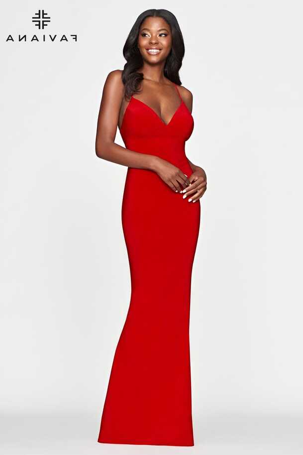 Long Jersey Formal Dress With Sweetheart Neckline And Lace Up Back ...