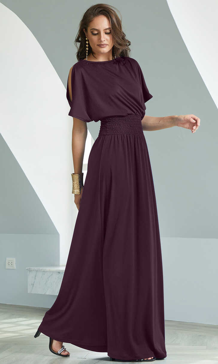 Long Maxi Dress Casual Summer Sundress Sexy Short Sleeve Gown ...