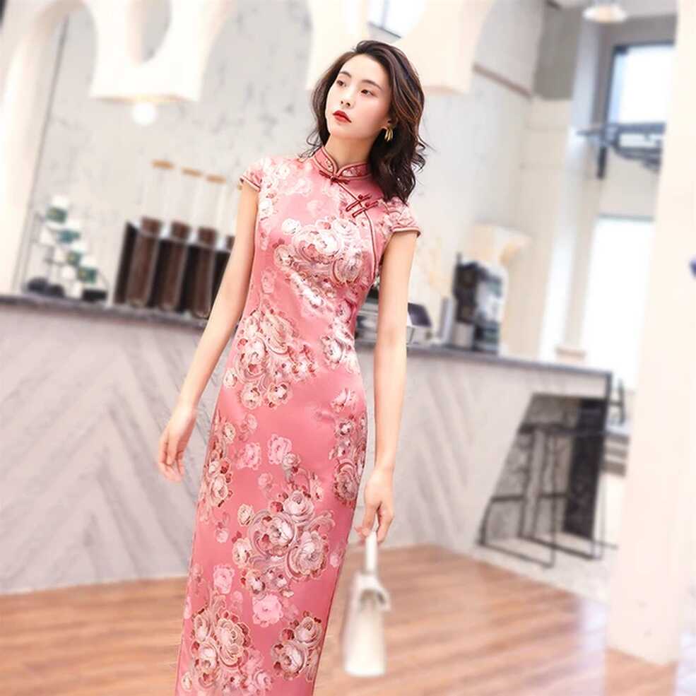 Long Modern Chinese Dress Skinny Improvement Excellent China ...