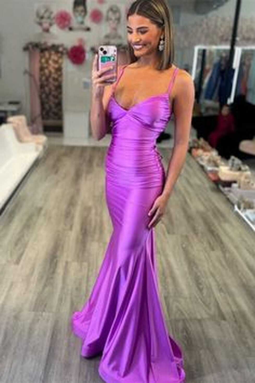 Long Purple Prom Dress - Shop on Pinterest