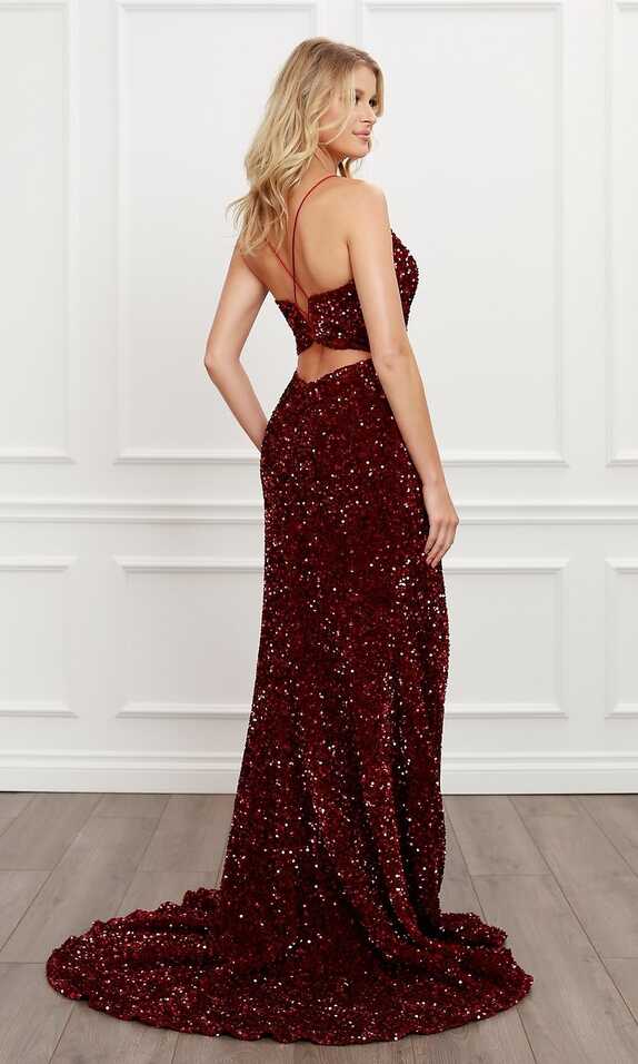 Long Sequin Formal Sparkly Prom Dress - PromGirl