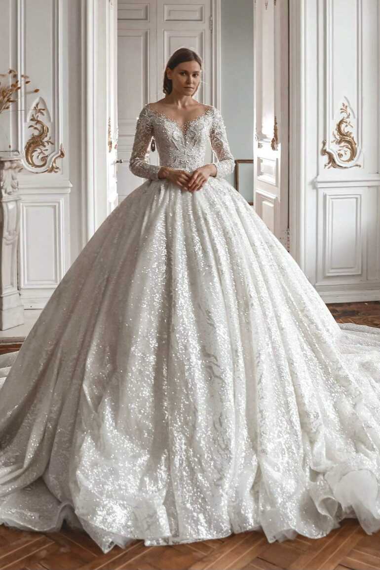 Long Train Wedding Dresses &amp; Gowns | Online Bridal Shop – Olivia ...