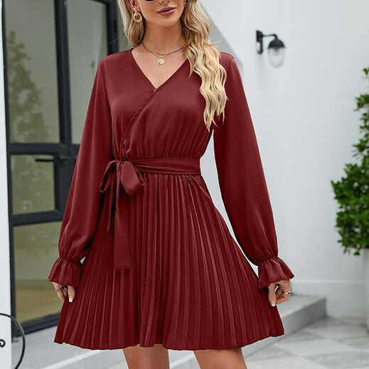 Lopecy-Sta Casual Dresses for Women Solid Color Cotton Dress Short ...