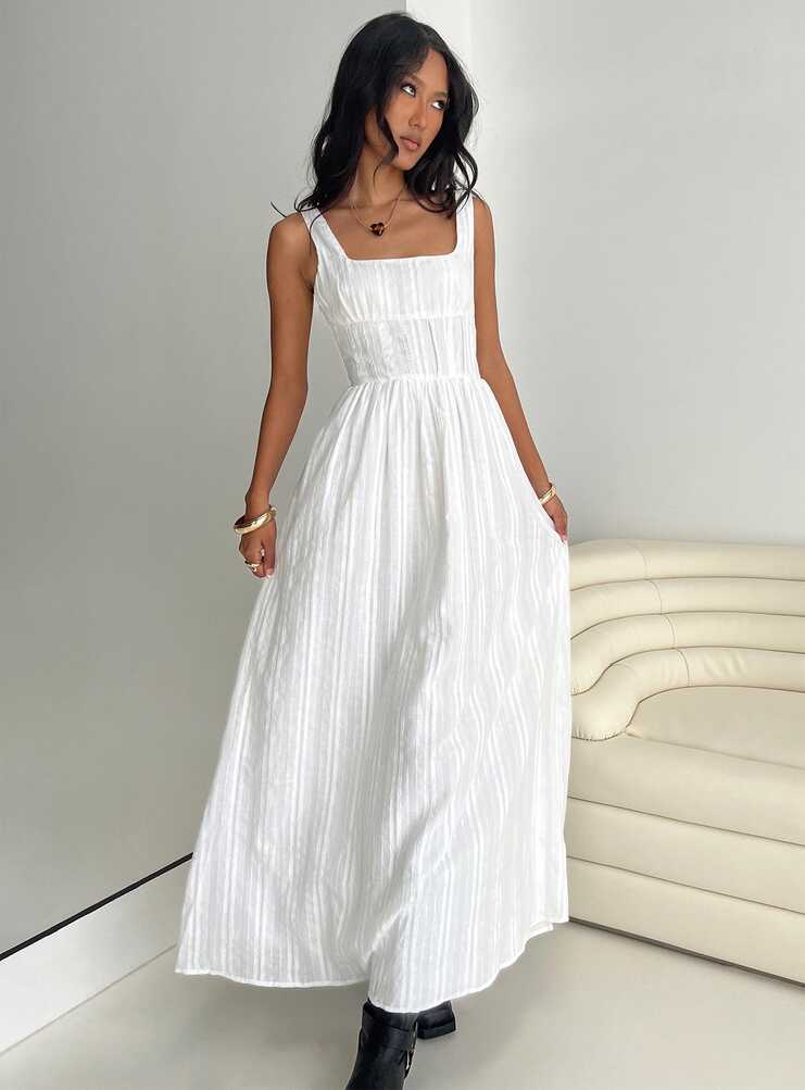 Lorinda Maxi Dress White