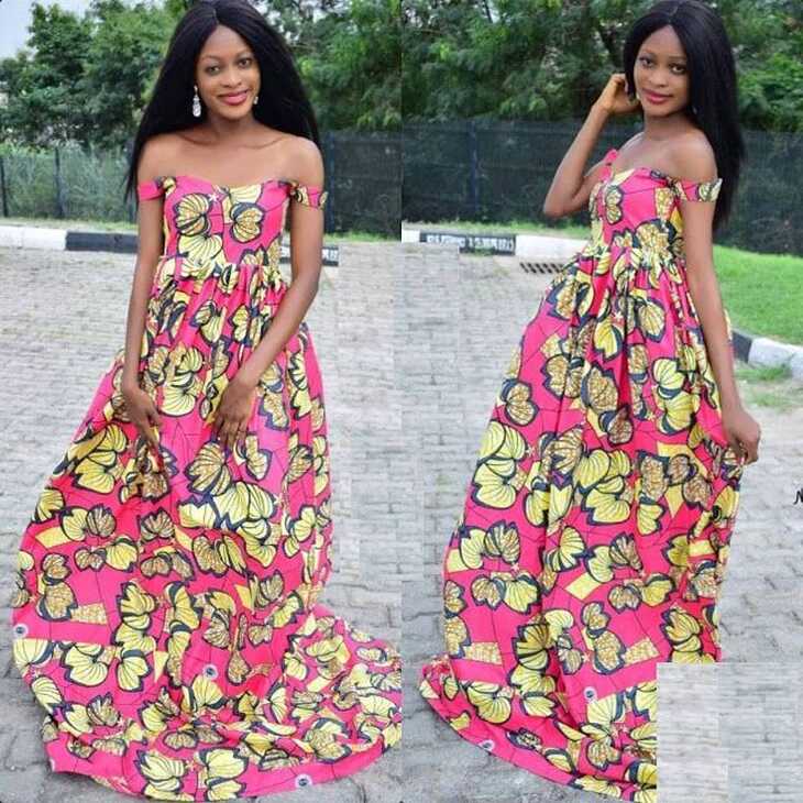 Lovely Ankara Gowns Styles for Slim Ladies | Dezango