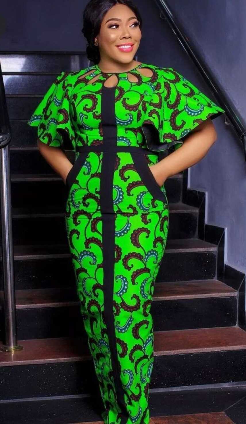 Lovely and Classical Ankara Long Gown Styles | Dezango