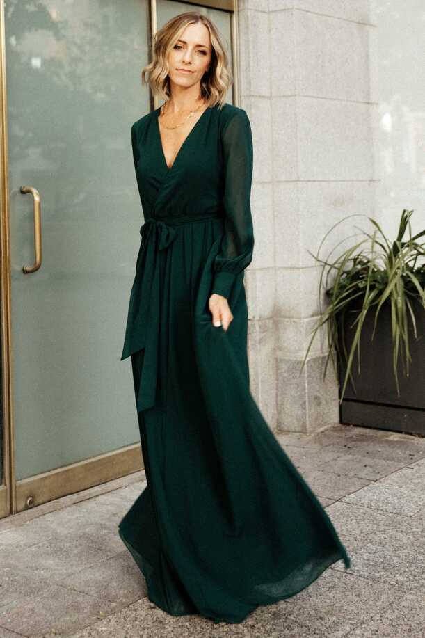 Lydia Maxi Dress | Hunter Green | Baltic Born