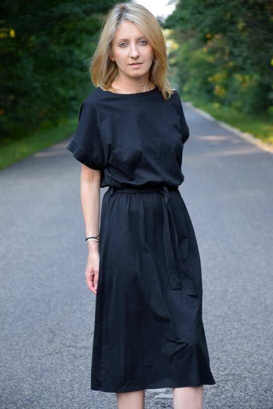 MANILA Cotton Midi Dress Black / Party Dress / Summer Dress ...