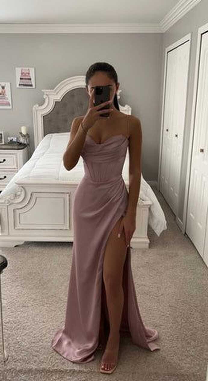 MAUVE CORSET GOWN