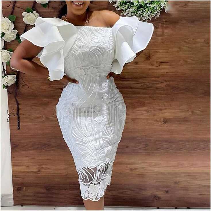 MBBJM Summer Midi Dress Elegant Evening Party Dresses for Women ...