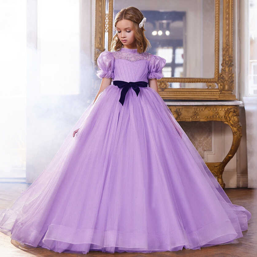 MQATZ Formal Long Party Princess Bridesmaid Girls Dress For ...