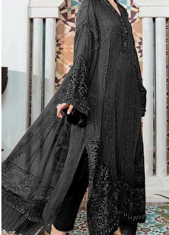 MULBERRIES BLACK HIT COLOURS PAKISTANI SALWAR SUITS