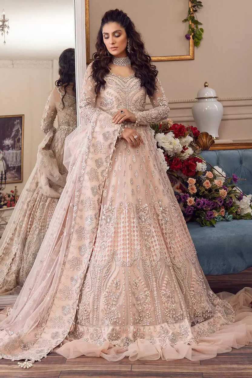 Made to Order Pakistani Indian Wedding Dresses Maria B Embroidered ...