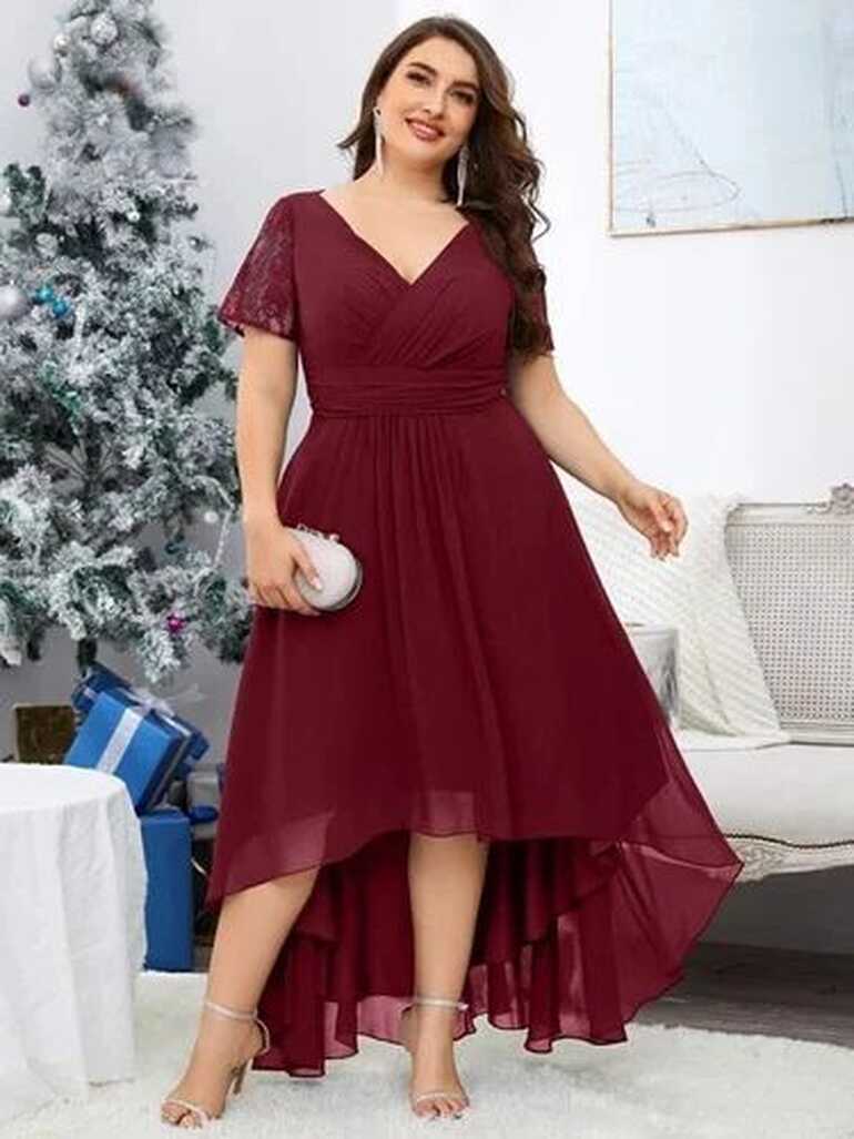 Mademoiselle Lace Plus Size Dress, Cocktail Evening Dress, Ladies ...