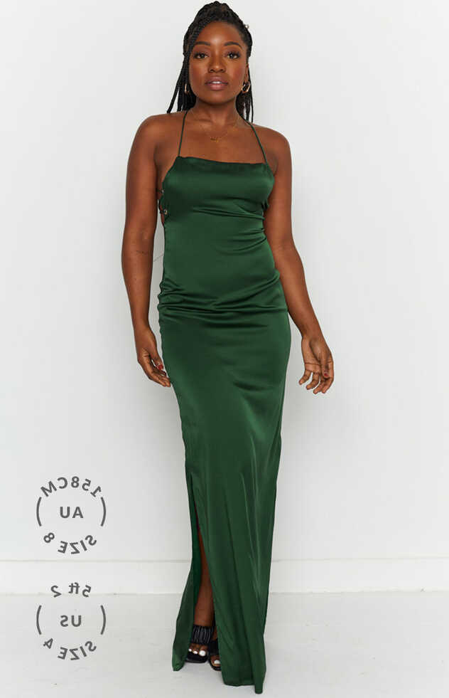 Manhattan Slip Formal Dress Emerald – Beginning Boutique NZ