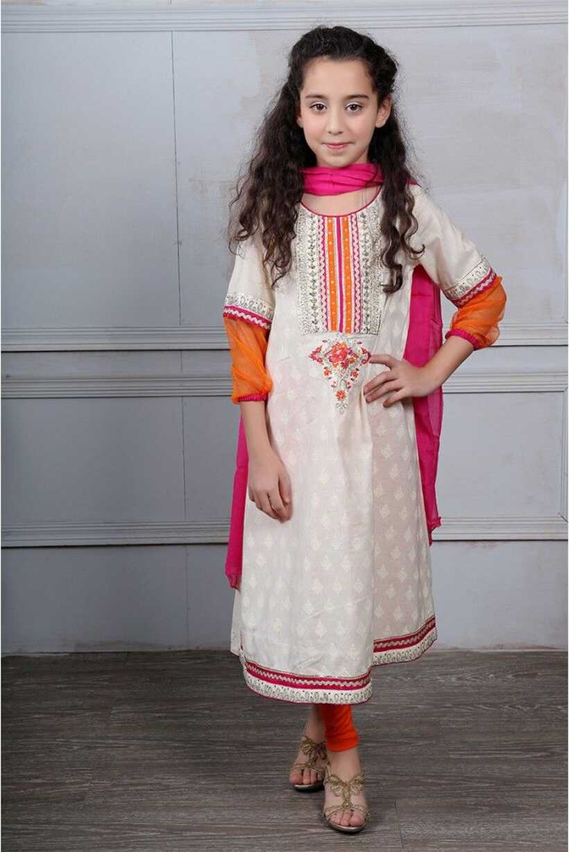 Maria B Fancy Kids Desi Dresses Designs for Girls 2024 Collection