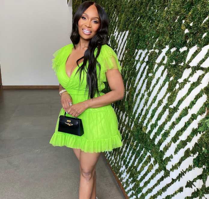 Marlo Hampton&#39;s Neon Green Tulle Dress