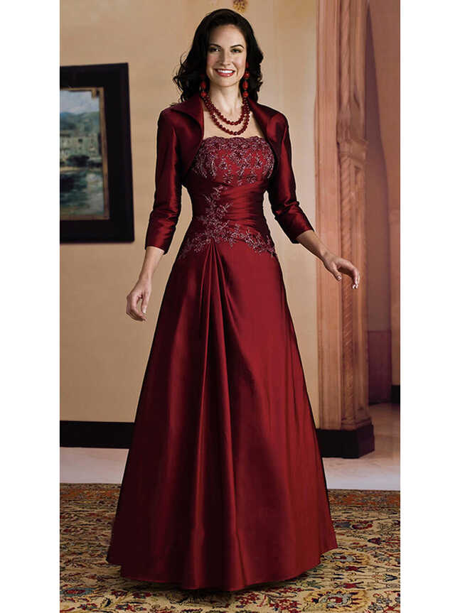 Maroon Satin Silk Koti Style Gown for Party WJ67220