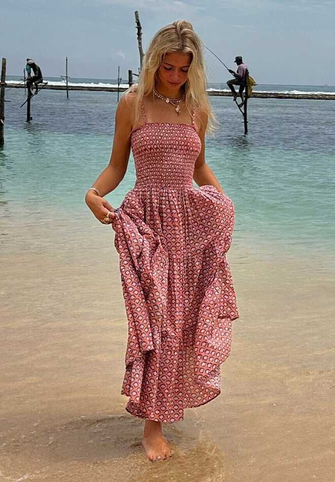 Maxi Dress for Women, Floaty Cotton Maxi Summer Dress, Boho Beach ...