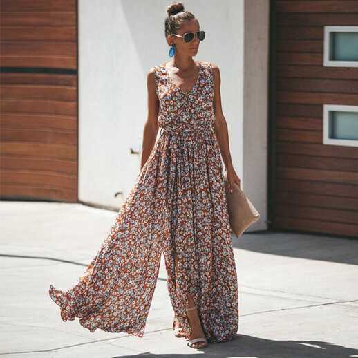 Maxi Length Boho Chic Dress | Boho Mood