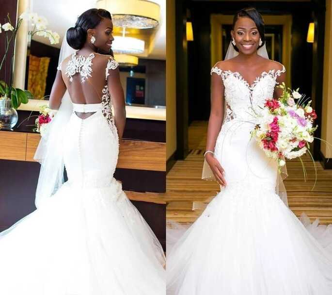 Mermaid Nigerian Backless Wedding Dresses 2019 South African Black ...