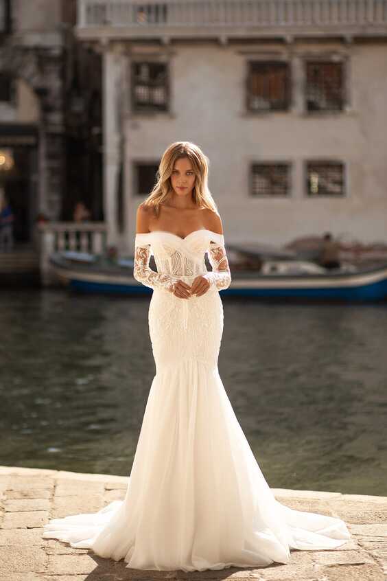 Mermaid Wedding Dress 5408, Cathedral Wedding Dress,ivory Wedding ...