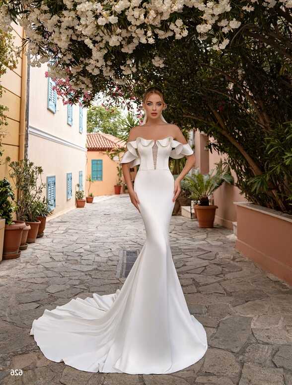 Mermaid Wedding Dress 626, Satin Wedding Dress, Bridal Gown, off ...