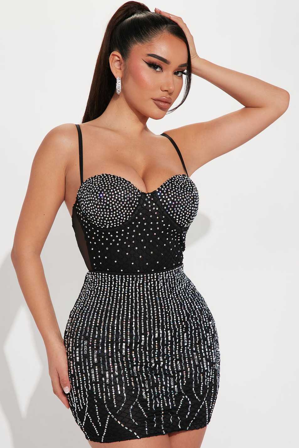 Miami Birthday Embellished Mini Dress - Black | Fashion Nova ...