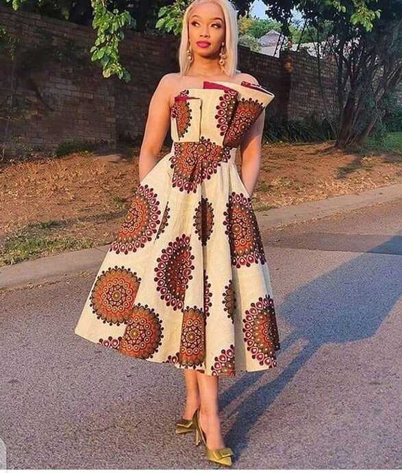 Midi African Dress,ankara Gown,midi Gown,ankara Dress, Handmade ...