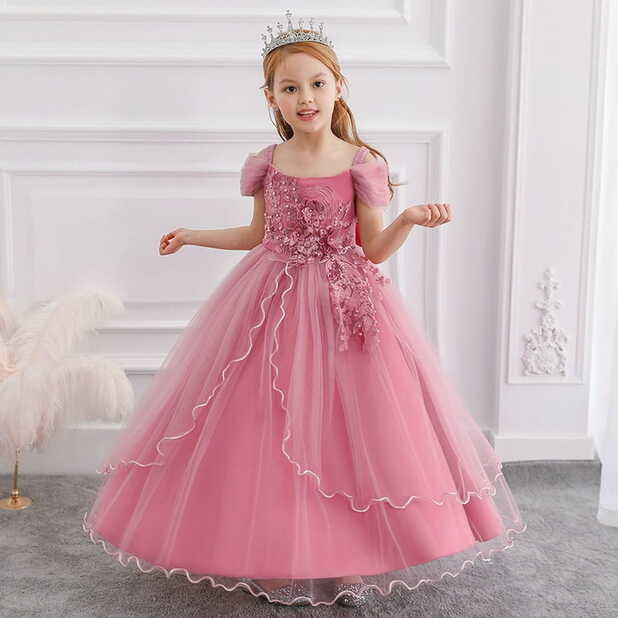 Miluxas Girls Shimmery Special Occasion Dresses Wedding Flower ...